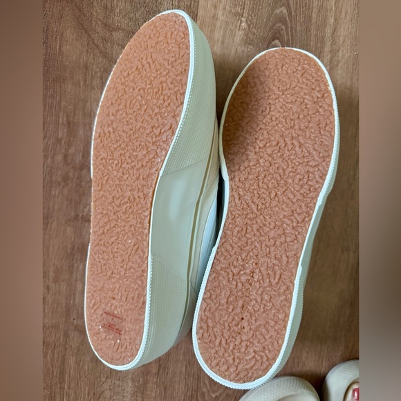 Superga Women's Blush Suede Canvas platform Sneakers Size 10 NWT - Picture 6 of 9